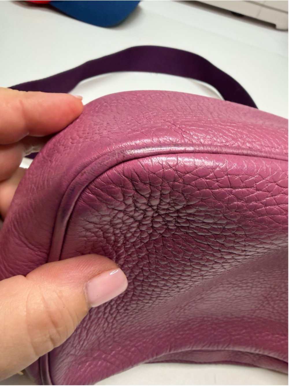 Women's Gucci Leather Crossbody Bag, One Size, Purple - Picture 5 of 12